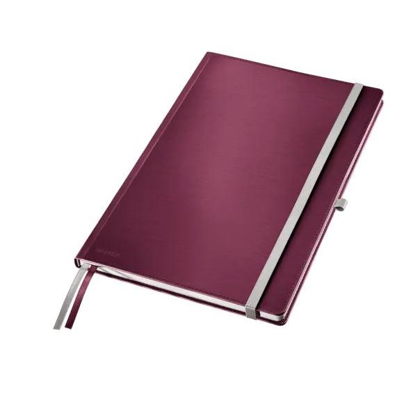 Photo de Cahier Style couverture rigie A4 ligné - rouge - 47751028