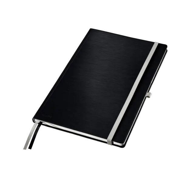Photo de Cahier Style couverture rigie A4 ligné - noir - 47751094