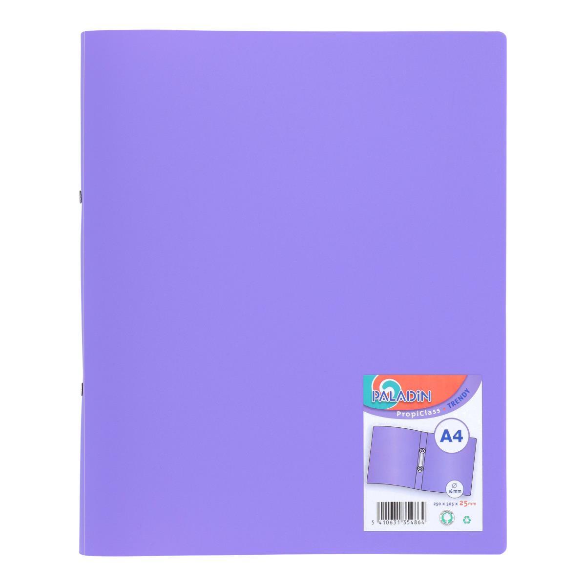 Photo de Classeur Trendy PP A4 - 2 anneaux 16mmm violet - 3591208