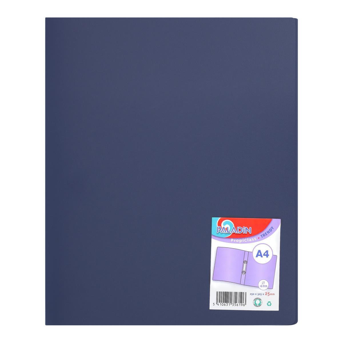 Photo de Classeur Trendy PP A4 - 2 anneaux 16mmm bleu - 3591201