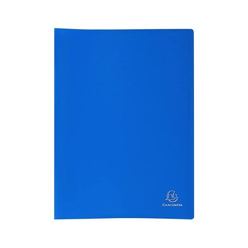 Photo de Album de présentation noir - 60 pochettes - Bleu - Exacompta