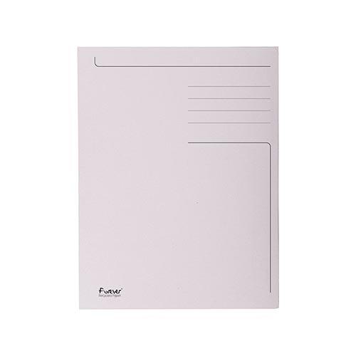 Photo de Fardes 3 rabats carton Folio Forever - Gris - Exacompta