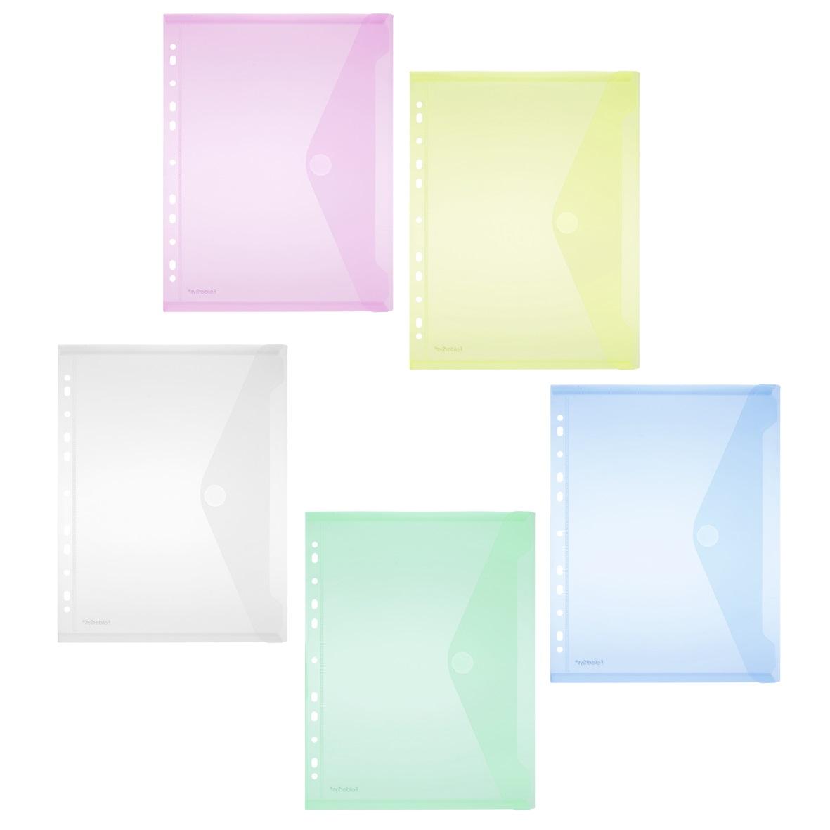 Photo de Pochettes perfo à velcro assorti 2x5 - 251639
