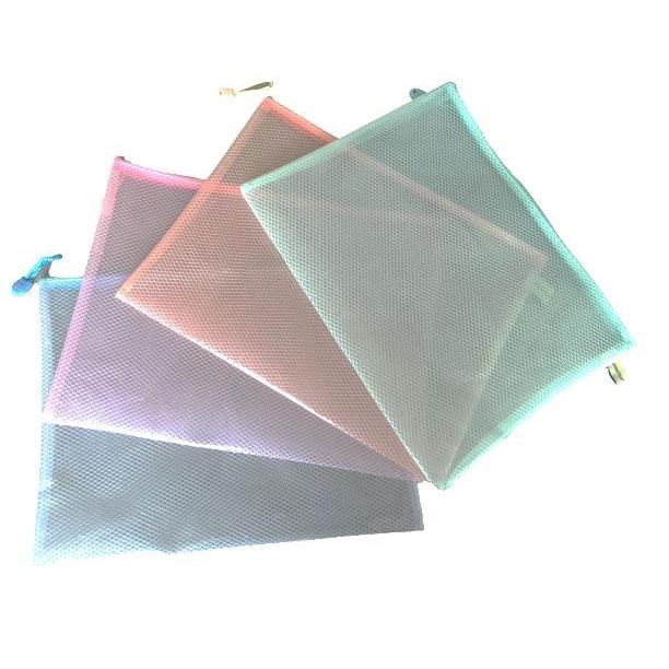Photo de Pochette zip A6 pastel assorti - 3x4 couleurs - 251702