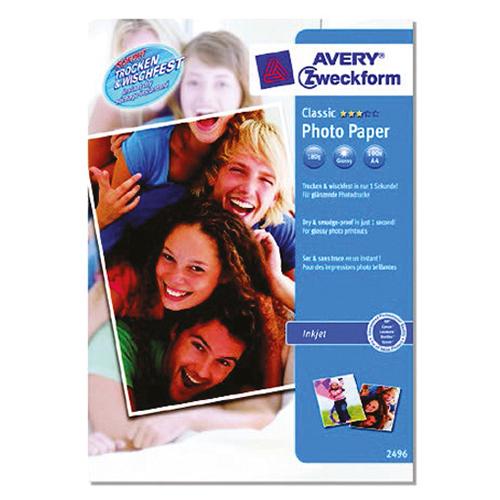 Photo de Papier photo classic - jet dencre - A4 - Blanc - Avery