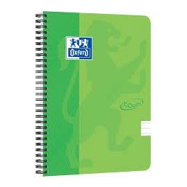 Photo de Cahier spirale Touch Oxford A4+ quadrillé- vert - 400118803