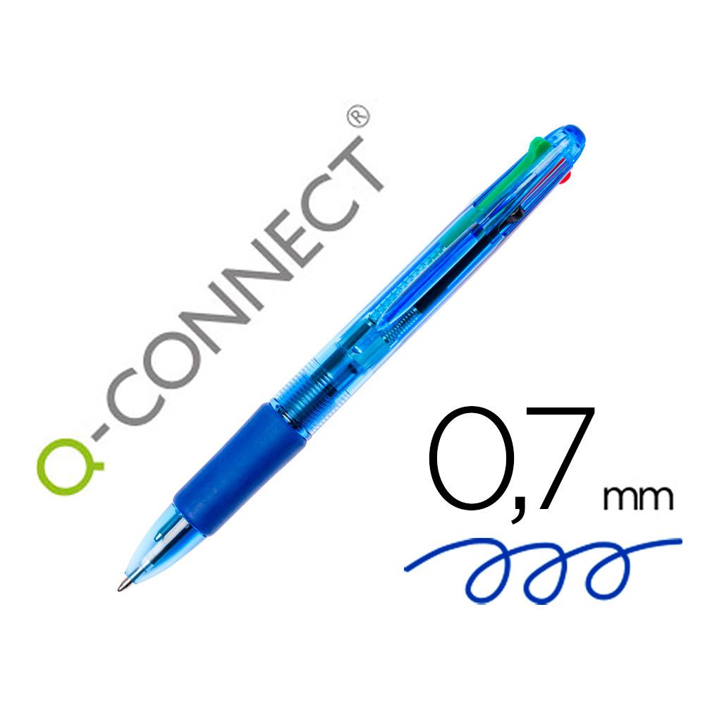 Photo de Stylo-bille 4 couleurs - 0.7- QConnect