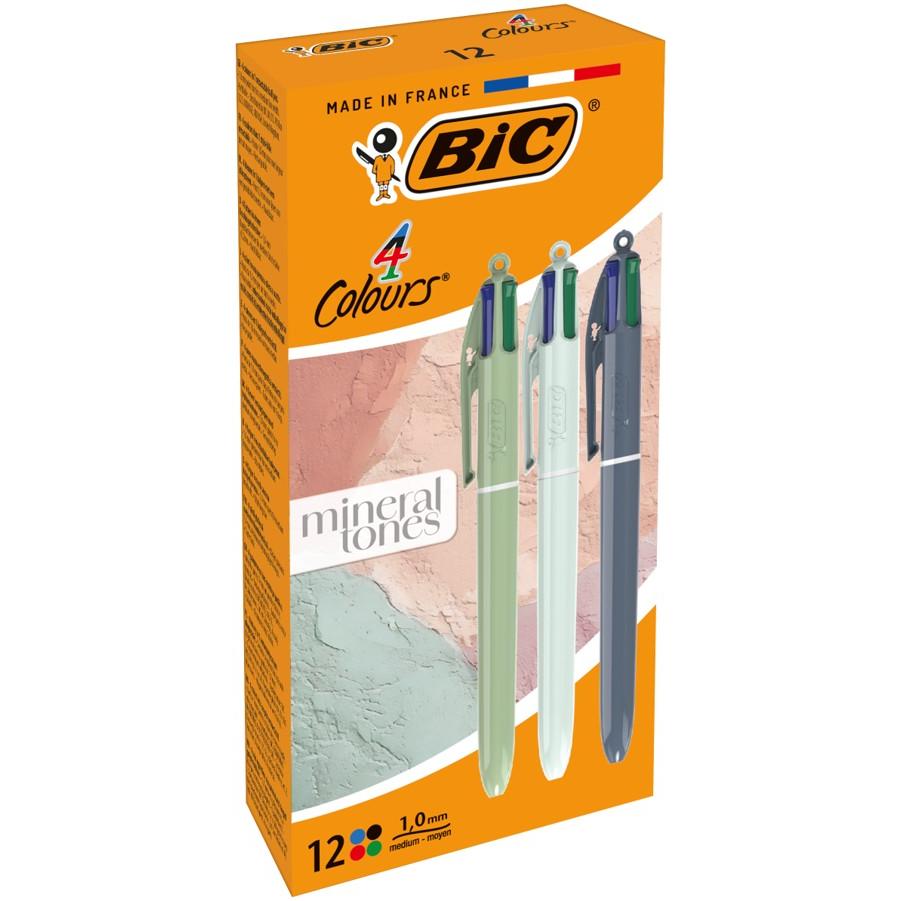 Photo de Stylo-bille BIC 4 corps couleur mineral tones