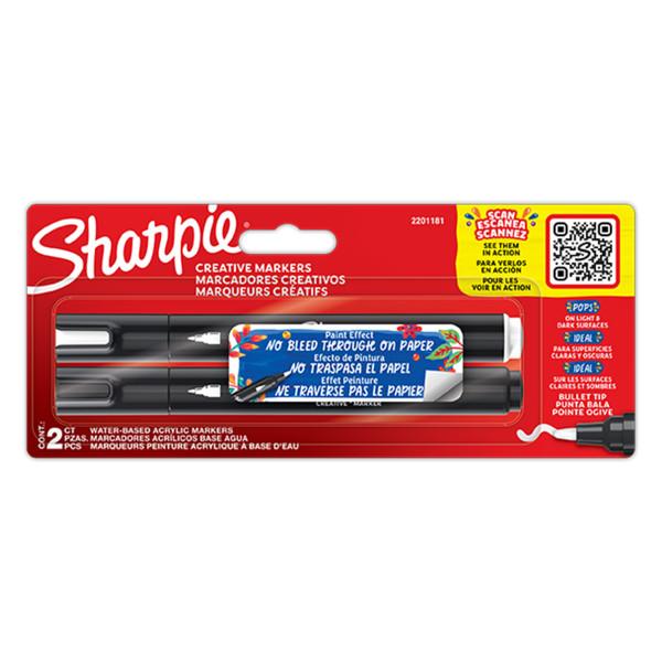 Photo de Lot de 2 marqueurs Sharpie Creative pointe ogive