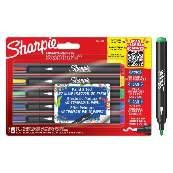 Photo de Lot de 5 marqueurs Sharpie Creative pointe ogive