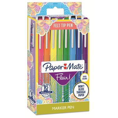 Photo de Feutre en nylon paper Mate FLAIR - lot 16 - 2061394
