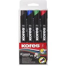 Photo de Marqueur permanent ogive 3mm - set de 4 - M20943
