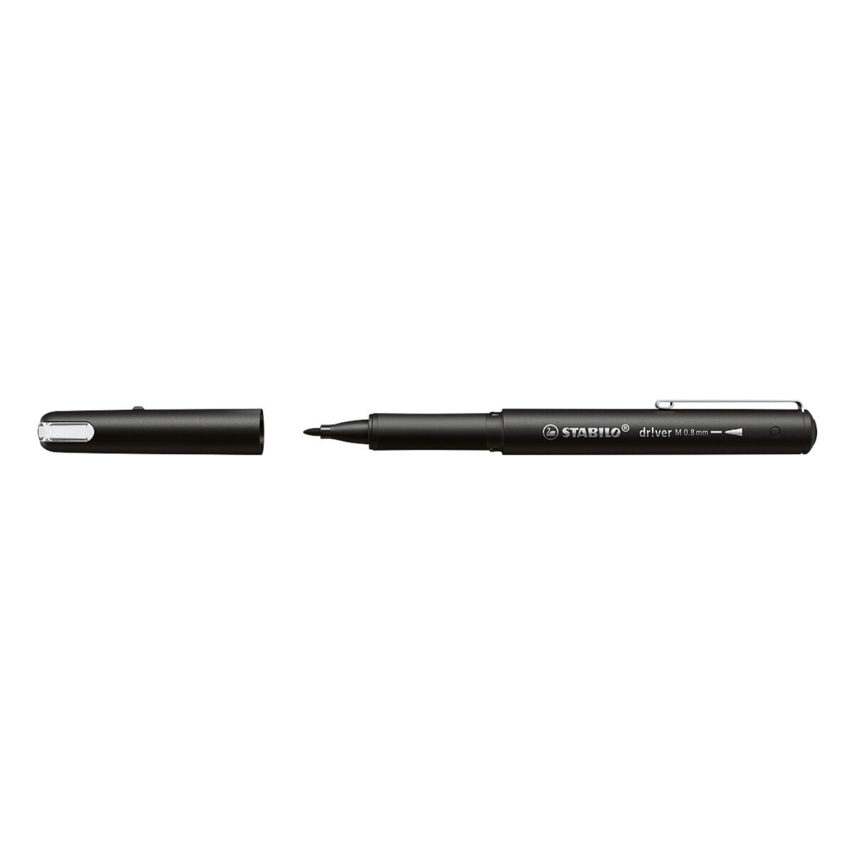 Photo de Feutre fineliner Driver 0.8mm - bleu - Stabilo
