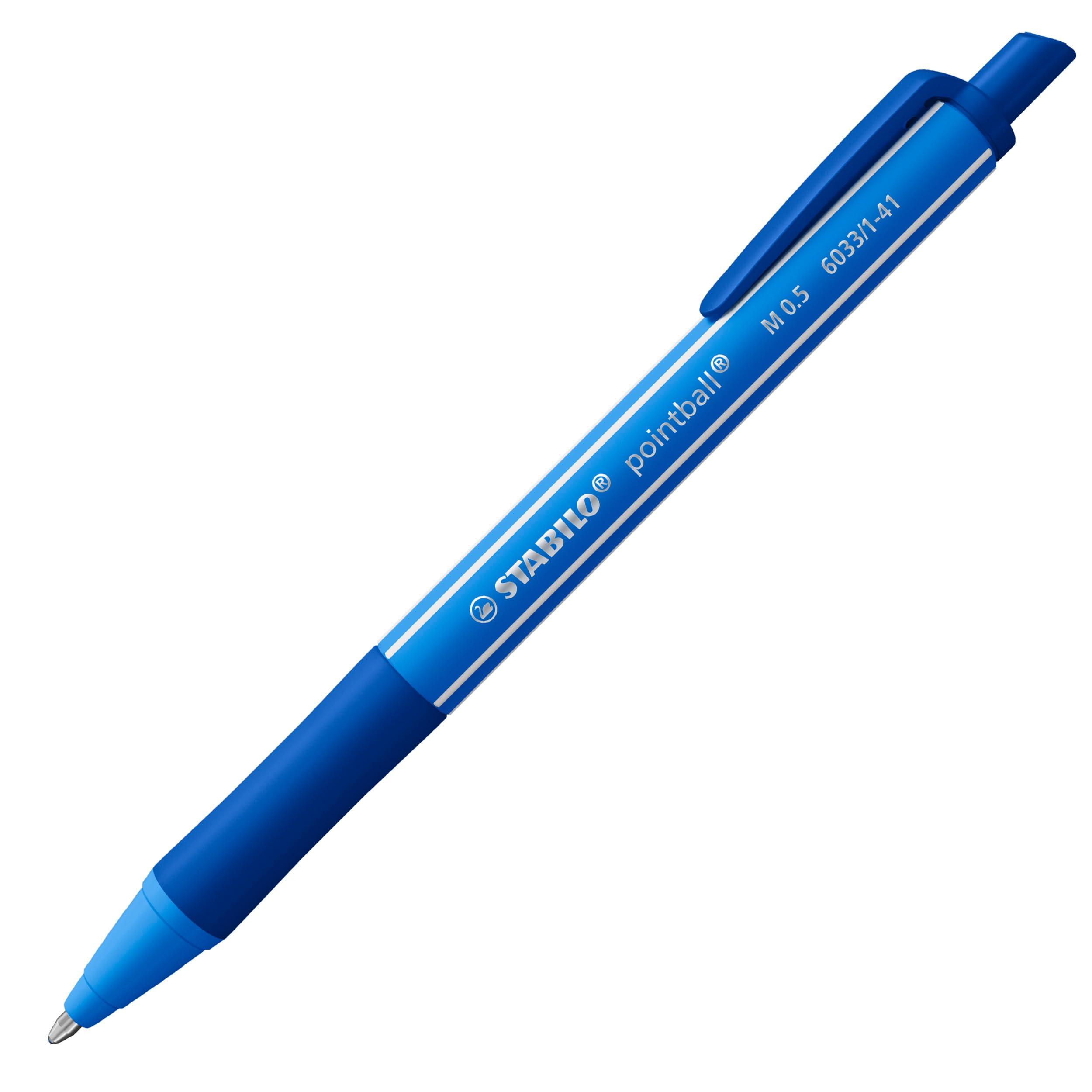 Photo de Stylo-bille Stabilo Pointball colrful bleu - 6033/1-41