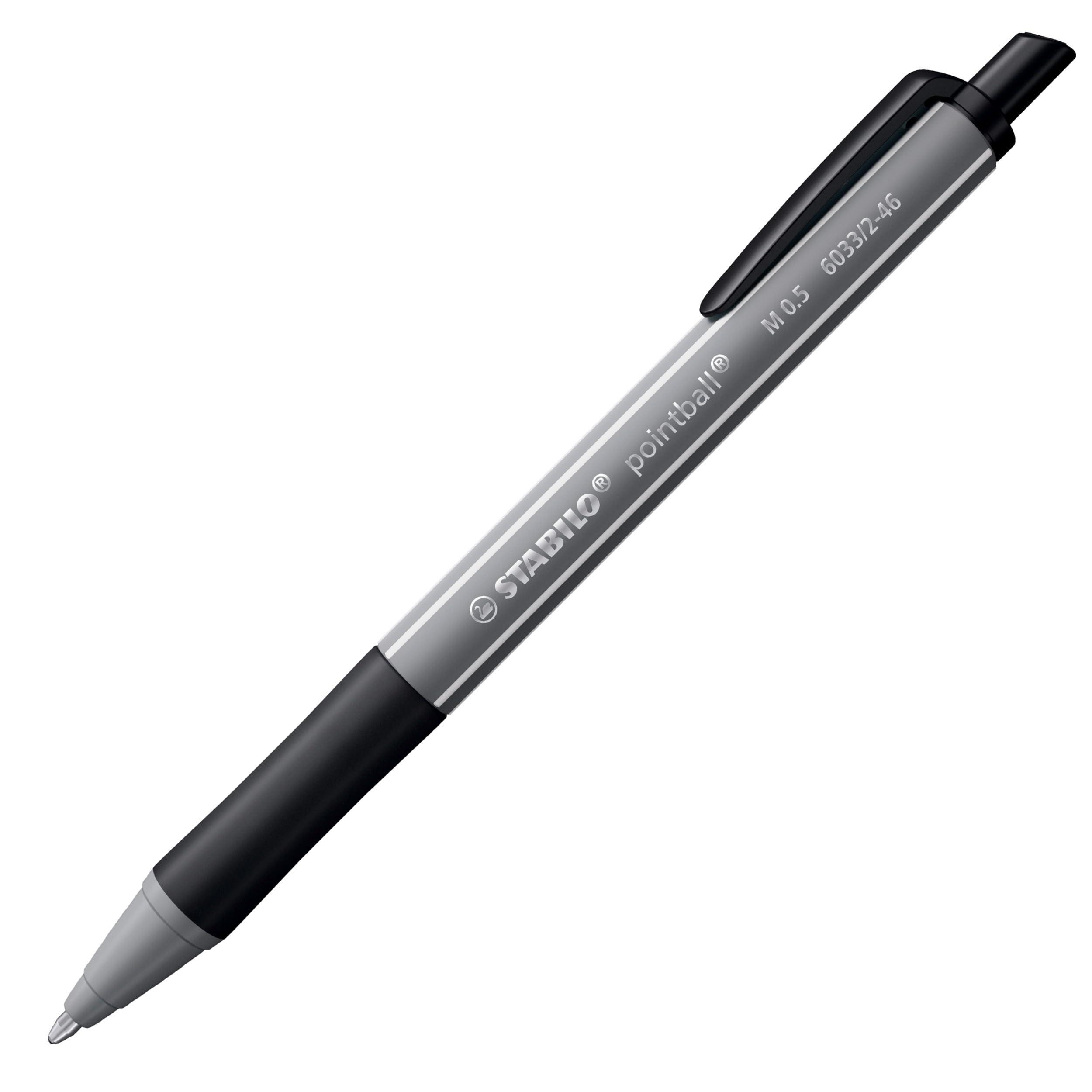 Photo de Stylo-bille Stabilo Pointball colrful noir - 6033/2-46