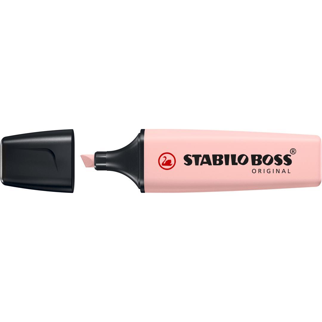 Photo de Surligneur - STABILO BOSS - rose poudré - 70/128