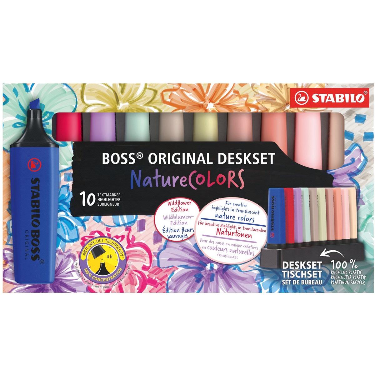 Photo de Surligneur STABILO BOSS dekset 10 -Natures Color 70/10-3-5
