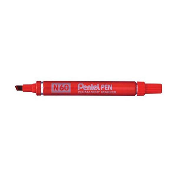 Photo de Marqueur permanent - 3.9/5.7mm Pentel N60BE rouge - 151019