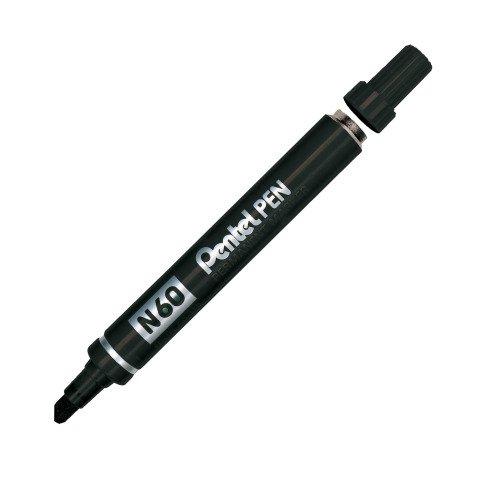 Photo de Marqueur permanent - 3.9/5.7mm Pentel N60AE noir - 151018