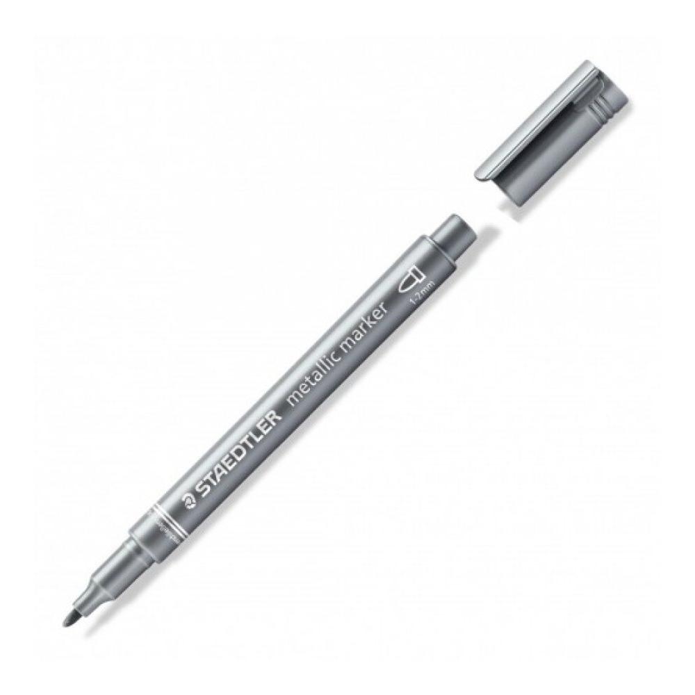 Photo de Stylo marqueur métallique - argent - Staedtler