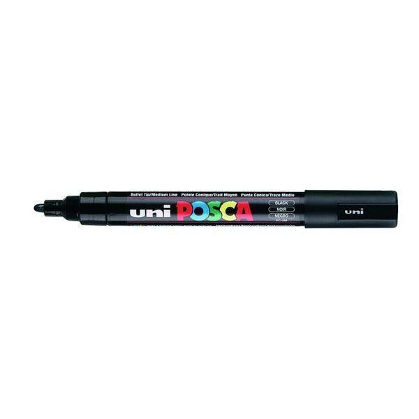 Photo de Marqueur permanent - 2.5 mm - Noir - Uni-Ball