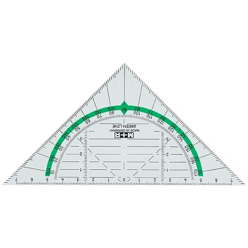 Photo de Equerre 16 cm Zéro Plastic - Transparent - M+R