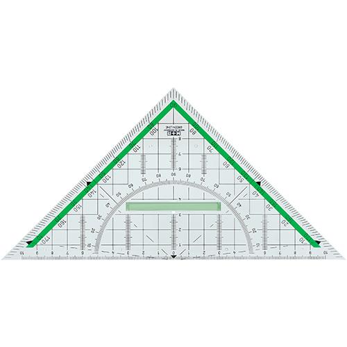 Photo de Equerre 20 cm Zéro Plastic - Transparent - M+R