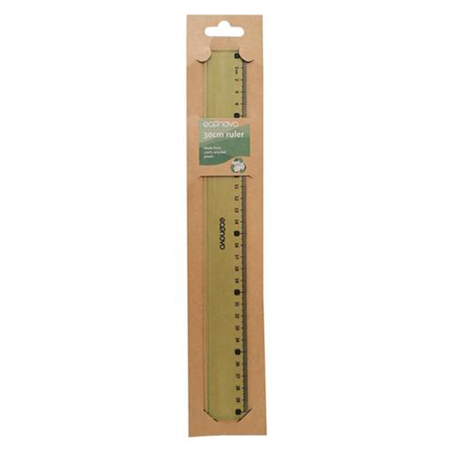 Photo de Latte 30 cm plastique recyclée - Transparent - Econovo