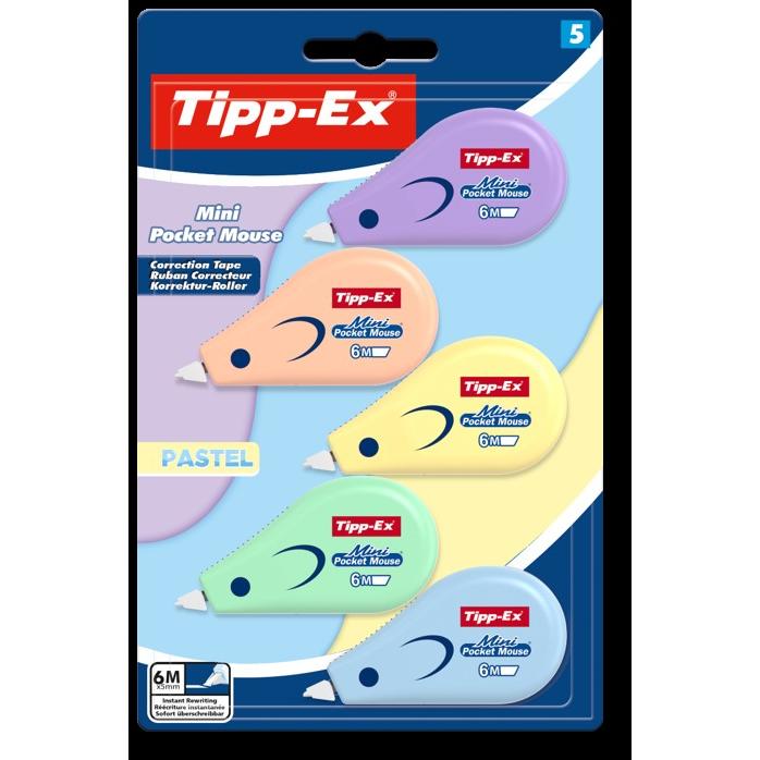 Photo de Correcteur Tipp-ex Mini Pocket Mouse PASTEL 6 mm