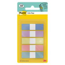 Photo de Post-it INDEX 12 MM- 5 COULEURS pastel - 683-5PASTEL