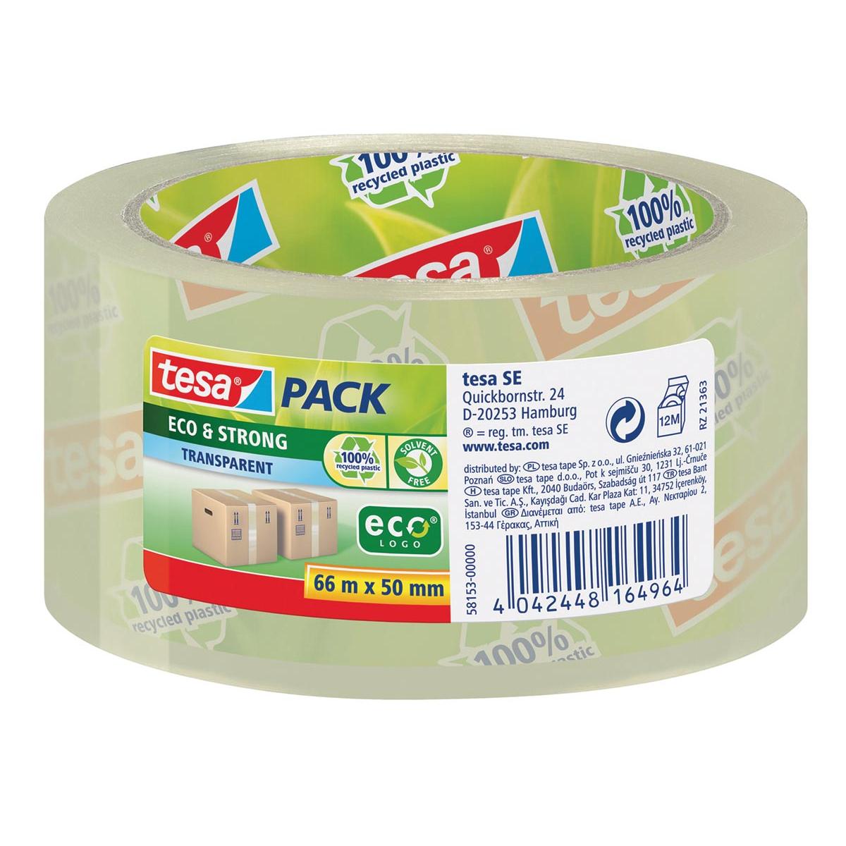 Photo de Lot 6 rubans Tesapack Eco&Ultra strong transparent - 565290