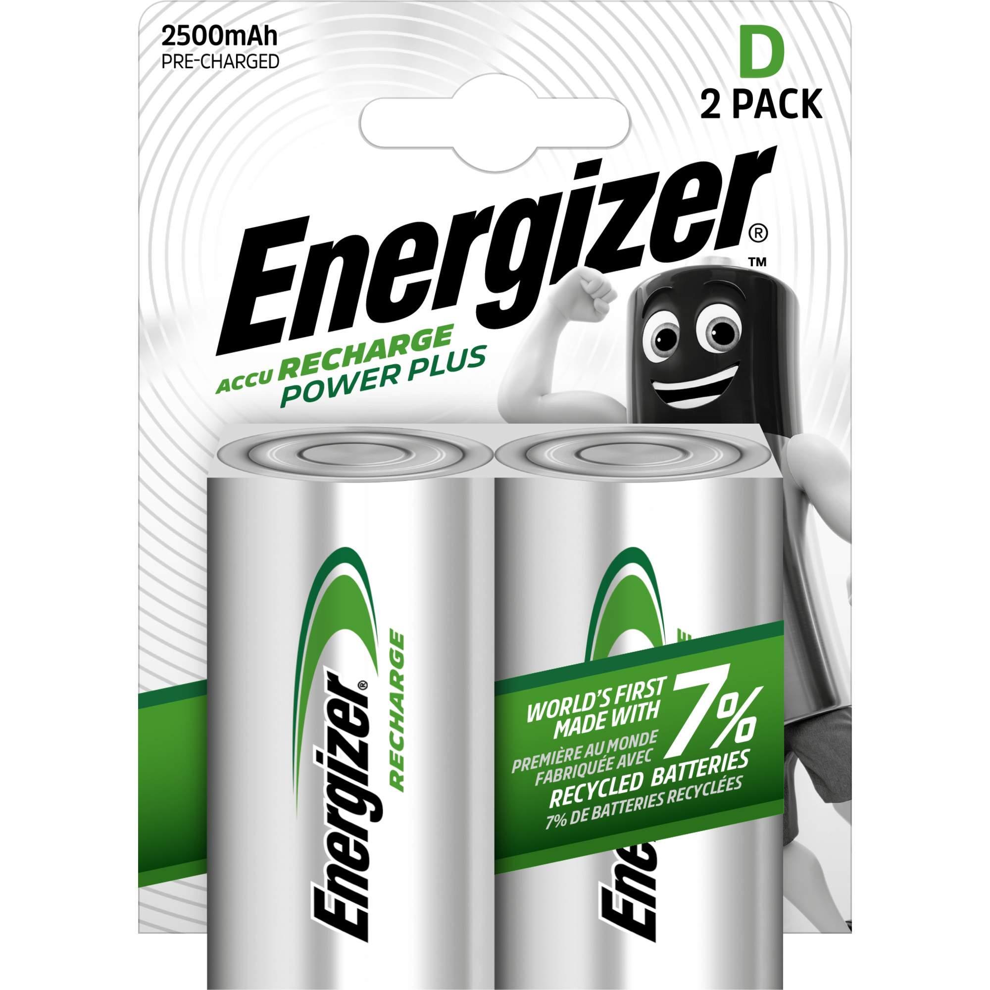 Photo de Pile rechargeable Energizer Power+ LR20/D - Paq 2 - 138757