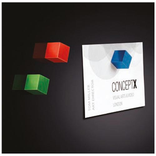 Photo de Aimants cube pour tableau verre - Multicolore - Sigel