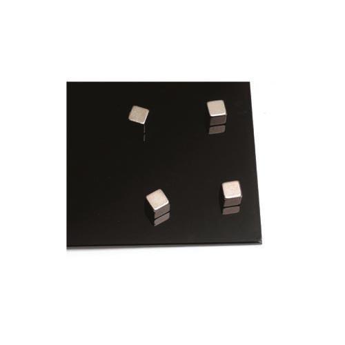 Photo de Aimant super fort carré - lot de 6 - Gris - Naga