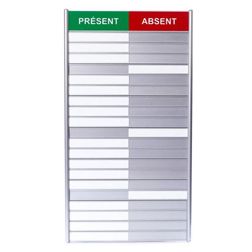 Photo de Tableau de présence 20 noms présent/absent