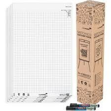 Photo de Bloc chevalet Sketch Eco quadrillé-5x 20 feuilles - 7-157615