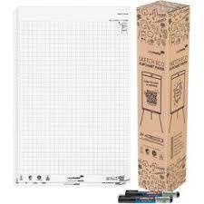 Photo de Bloc chevalet Sketch Eco quadrillé-2x 50 feuilles - 7-157625