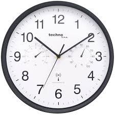 Photo de Horloge murale 30 cm noir + température / humidité TL-WT8945