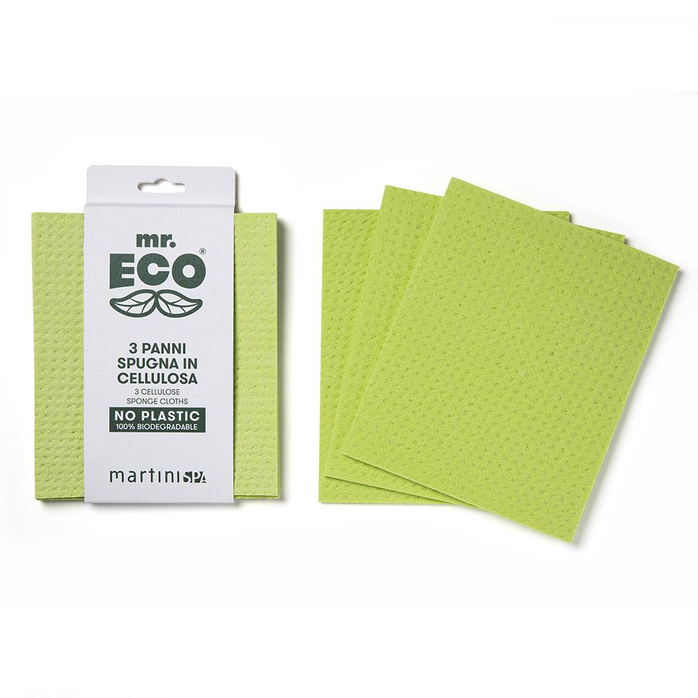 Photo de Lot de 3 chiffons éponge cellulose végétale Mr Eco
