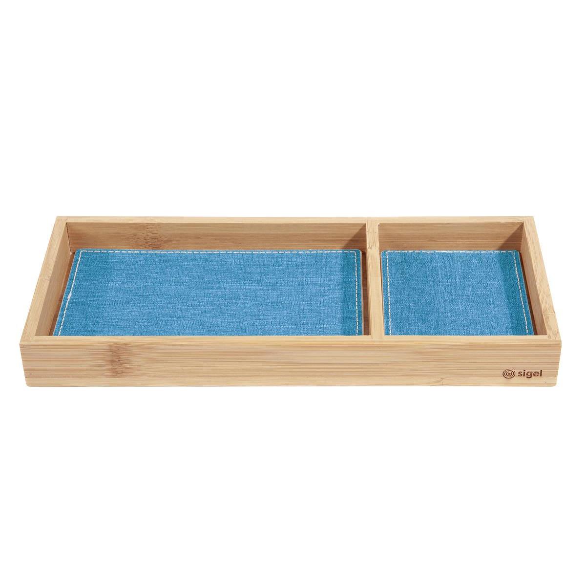 Photo de Plumier 2 compartiments Eye Style bambou Sigel - SI-SA206