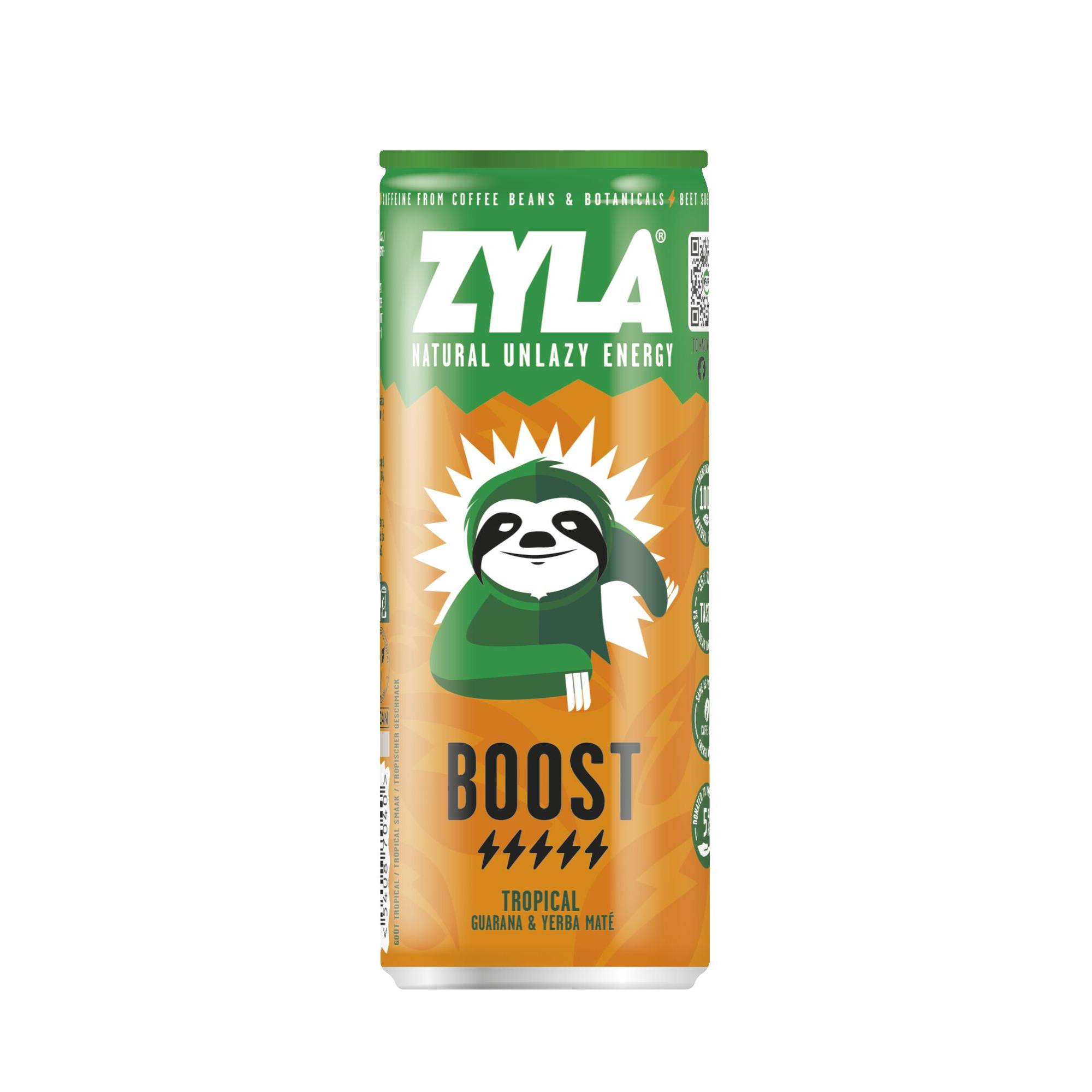 Photo de Canettes boisson énergétique Zyla 25cl Boost fruits tropicaux (24)