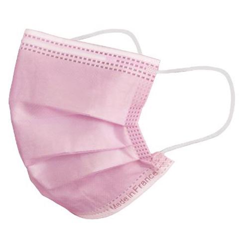 Photo de Masque de protection jetable type chirurgical - Enfant - Rose