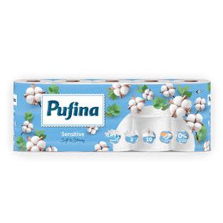 Photo de Papier Toilette 3 plis Pufina Sensitive 7x8 rouleaux
