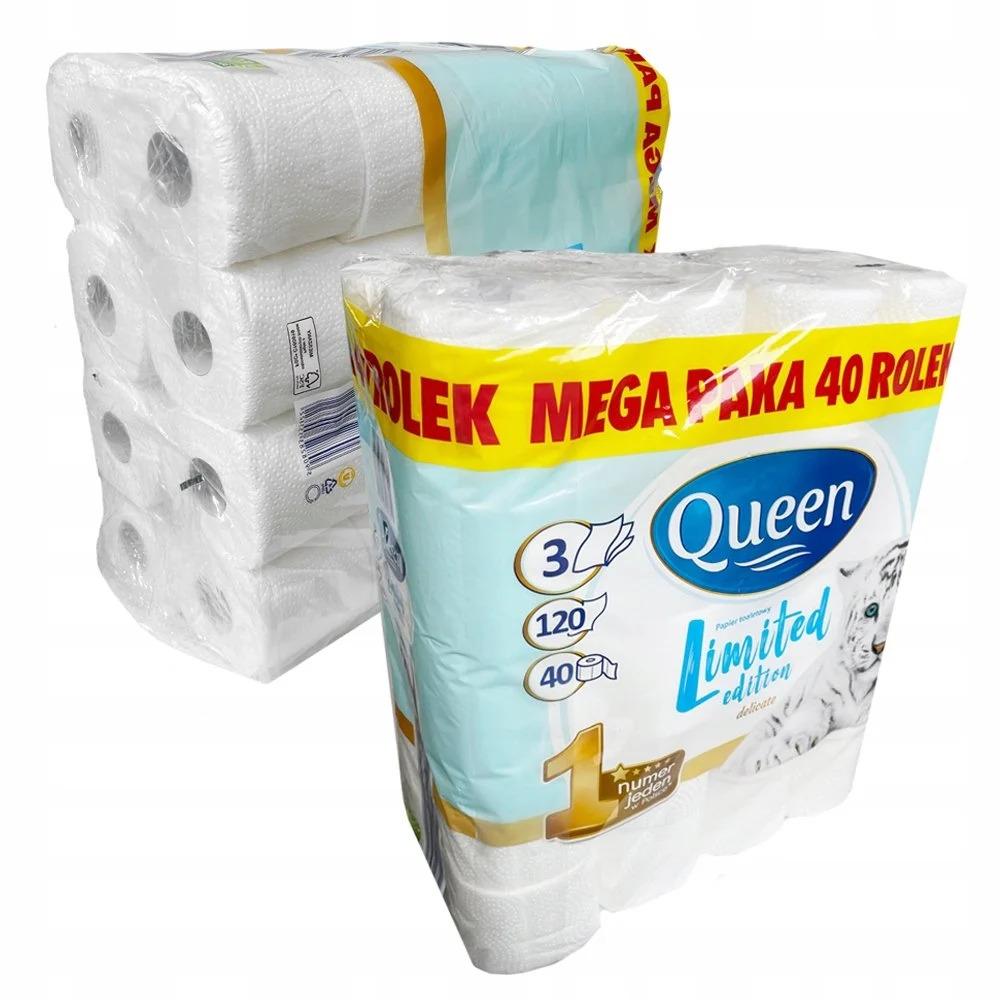 Photo de Papier Toilette 3 plis blanc 120x40 (lot de 40) -