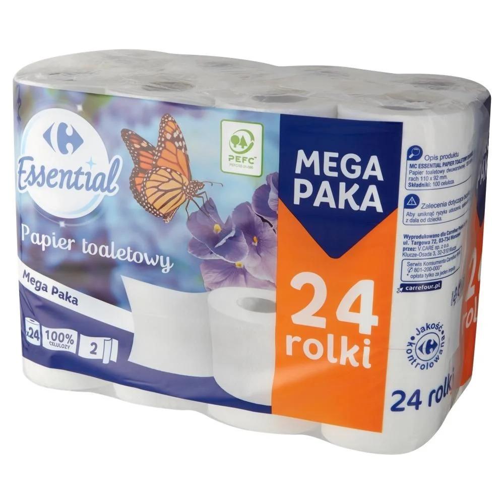 Photo de Papier Toilette 2 plis blanc 138 feuilles (lot 24 rouleaux)