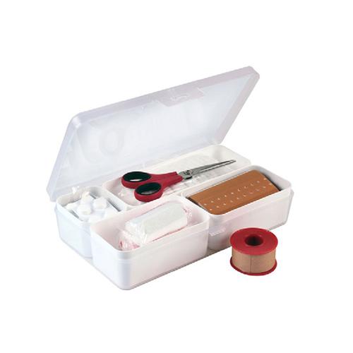 Photo de Boîte de premier soin 4 comaprtiments Sunware (vide) - Blanc - Sunware