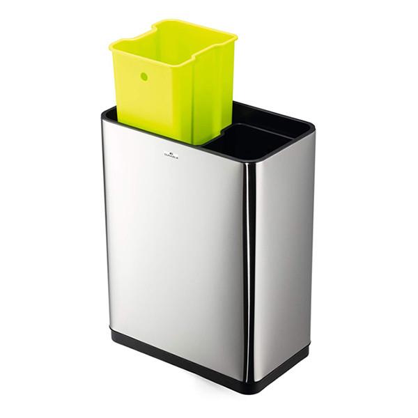 Photo de Poubelle automatique no touch duo acier inox
