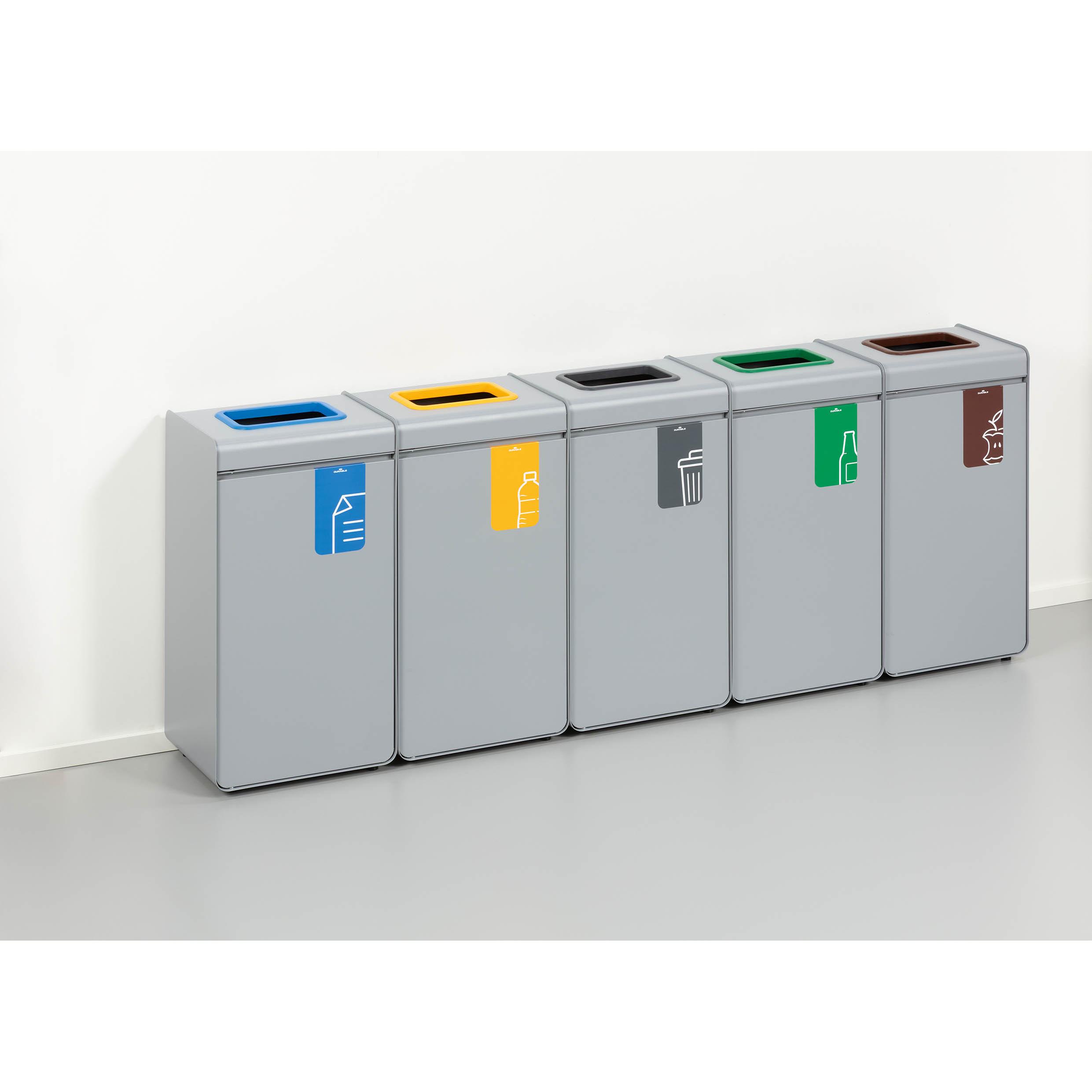 Photo de Conteneur à déche métal - bleu - papier - 321106