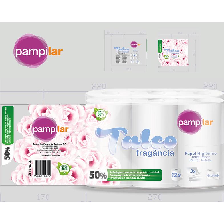 Photo de Perfex Papier Toilette 3 plis Camomille (10x8) - Blanc