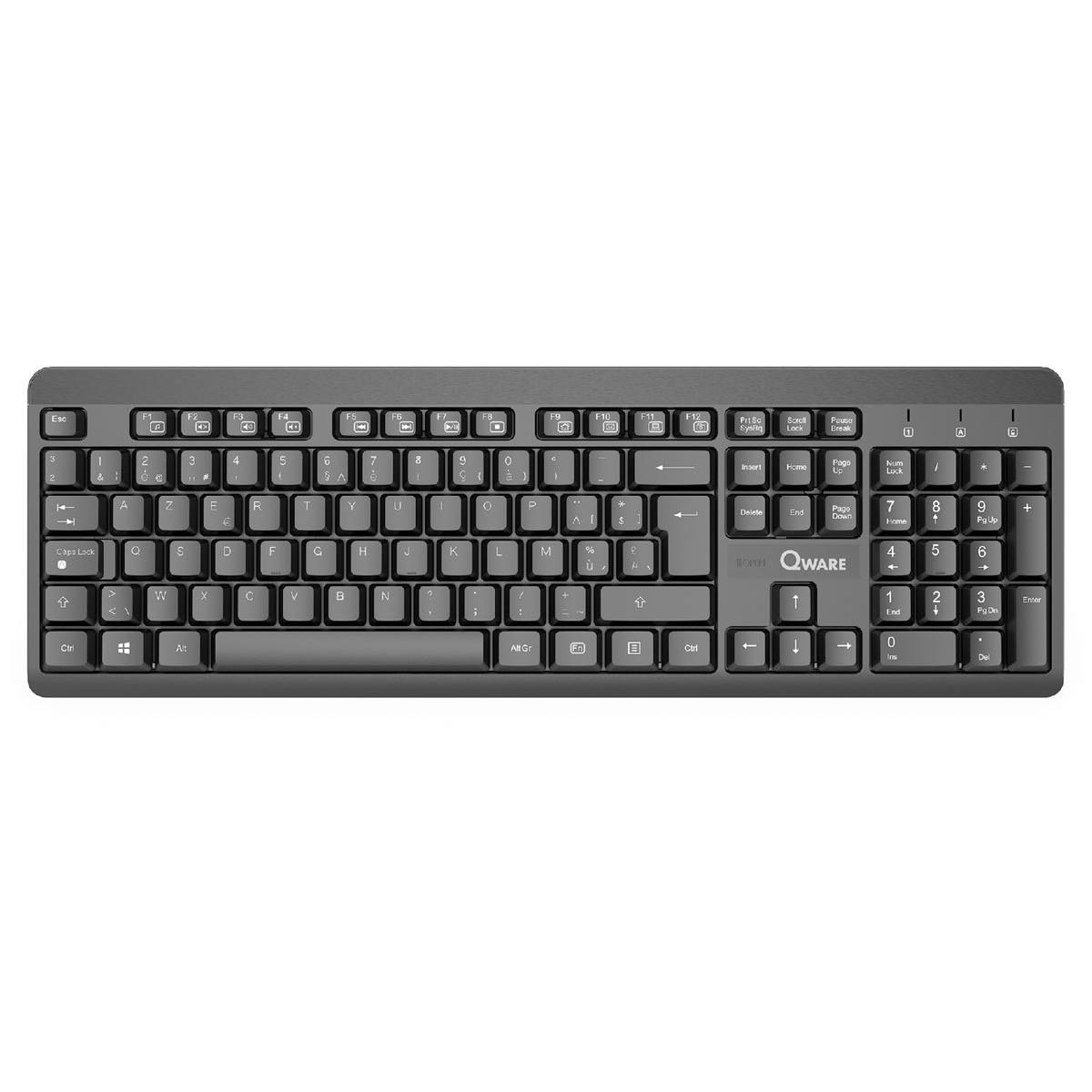 Photo de Clavier sans fil Swindon Qware noir - PCK-011BL